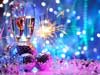 Nieuwjaarskaarten 2025, een feestelijk uiteinde met muziek en vuurwerk