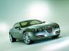 futuristische auto kaart, Jaguar Coupe, auto e-card