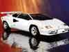 Super auto kaarten, Lamborghini Countach sportwagen ecards