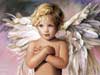 Engelen kaarten, een mooie blonde engel, engelen e-cards