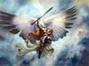 Engelen kaarten, de mannelijke beschermengel, e-cards met engelen