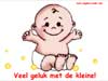 Geboortekaartjes fun baby, veel geluk met de kleine