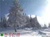 3D Kerstkaarten landschap html5 sneeuweffect met countdown