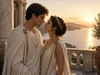 Romeins verliefd stel romantische kaart