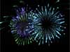 Nieuwjaars kaarten flitsend vuurwerk voor 2024
