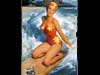 Pin-Up kaarten uit 1960 60's surfing USA