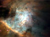 Space kaarten originele Hubble fotos Orion nebula foto e-cards