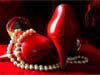 Valentine eCards, rode schoenen en parels