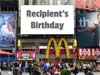 Theme: Birthday cards e-card: on billboard
