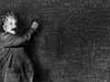 Happy Birthday E-Cards, Einstein writes the recipients name on the Blackboard