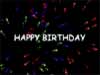Anniversary e-cards animation Happy birthday Fireworks
