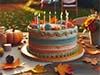 Theme: Birthday cards e-card: Autumn Cake