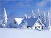 Theme: Christmas cards  e-card: christmas lodge