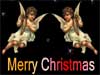 Christmas Cards Merry Christmas Harp Angels, holiday greetings